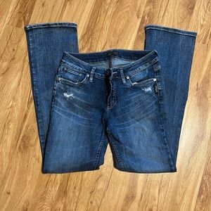 Women silver jeans